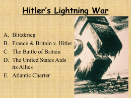Hitler`s Lightning War