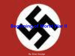 Beginning of World War II