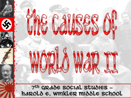 World War II - Cabarrus County Schools