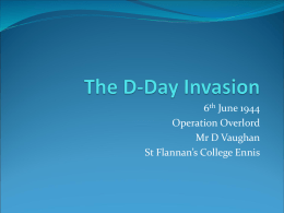 The D-Day Invasion - St Flannan's College History