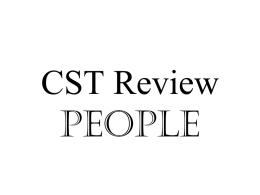 CST Review - Sunny Hills High School