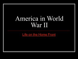 America in World War II - University of South Carolina Upstate