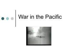 War in the Pacific - Las Positas College