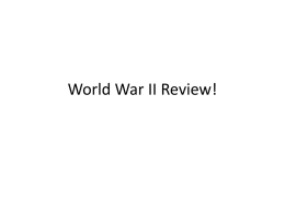 World War II Review!