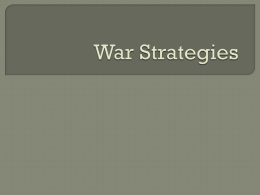 War Strategies - Hoffman Estates High School