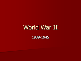 World War II - English FCS