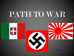 PATH TO WAR - World history
