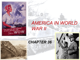 AMERICA IN WORLD WAR II