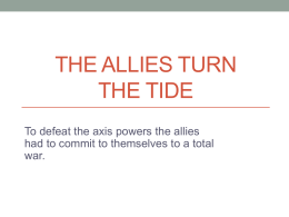 The allies turn the tide - Brunswick City Schools / Homepage