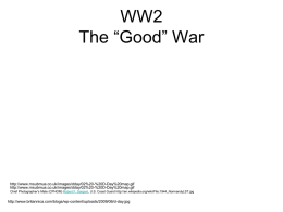 WW2 The “Good” War