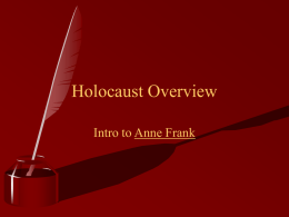 Holocaust Overview - Chino Valley Unified School District