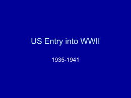 US Entry into WWII