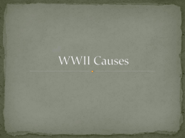 WWII Causes - Fairfield-Suisun Unified School District