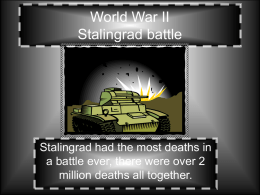 World War 2 Stalingrad battle