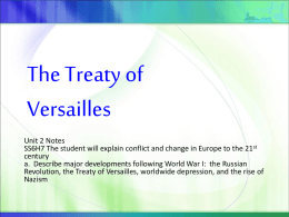 Treaty of Versailles