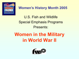 Women in the Military in World War II