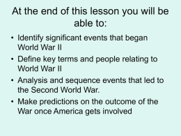At the end of this lesson you will be able to: