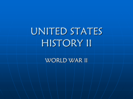 UNITED STATES HISTORY II