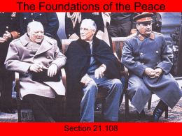 The Foundations of the Peace