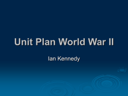 Unit Plan World War II - Marshall University Personal Web Pages