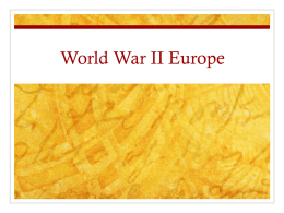 WWII in Europe PowerPoint Activity