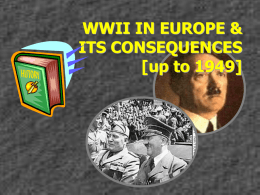 Chap 13 : WW2 in Europe