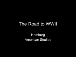The Road to WWII - Spokane Public Schools