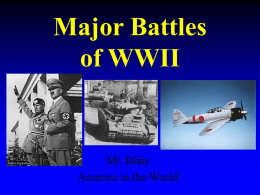 Major Battles of World War Two