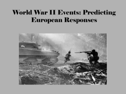 World War II Events Sam, Brian, Matt THE END!!.