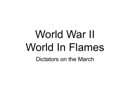 World War II World In Flames