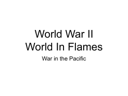 World War II - war in Pacific