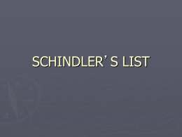 schindler`s list - Elgin Local Schools