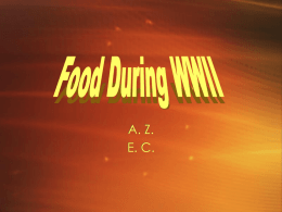 Food During WWII