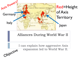 The Role of The Allies-Axis vs. Allies