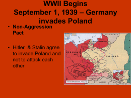WWII in Europe Lecture