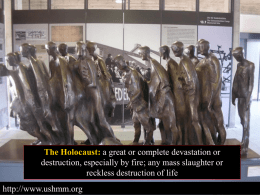 Holocaust Introduction PowerPoint