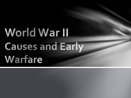 Introduction and Early War