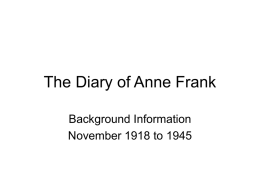 Anne Frank background powerpoint