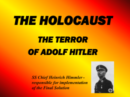 the holocaust - OCPS TeacherPress
