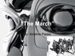The March - krantzenglish