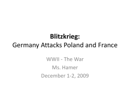 WWII-Notes-4-Blitzkrieg