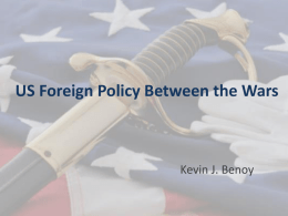 US Foreign Policy Between the Wars
