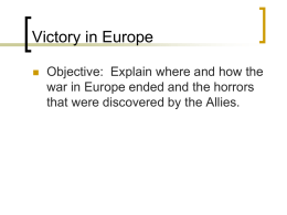 Victory in Europe ppt