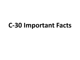C-30 Important Facts - Madison County Schools