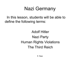 Nazi Germany - White Plains Public Schools