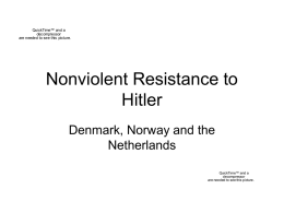 Nonviolent Resistance to Hitler