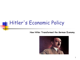 Nazi economy