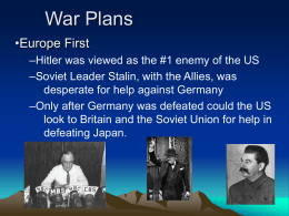 War Plans