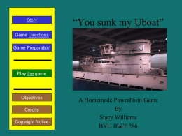 PowerPoint Game You sunk my uboat