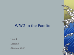 WW2 in the Pacific - AcademicUSIIRiley